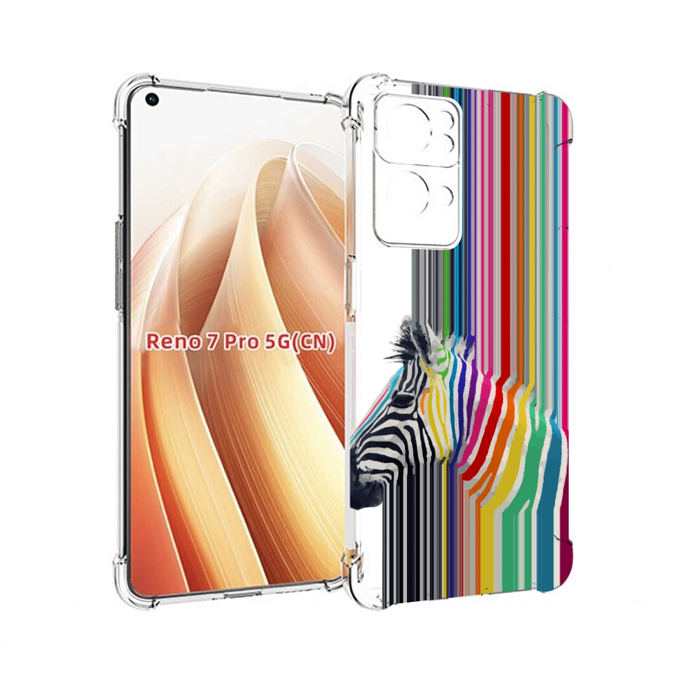 

Чехол MyPads радужная зебра для OPPO Reno7 Pro 5G, Прозрачный, Tocco