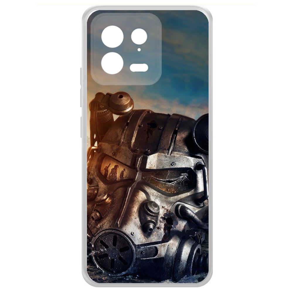 

Чехол-накладка Krutoff Clear Case Фоллаут (Fallout) - Шлем Т-60 для Xiaomi 13, Прозрачный