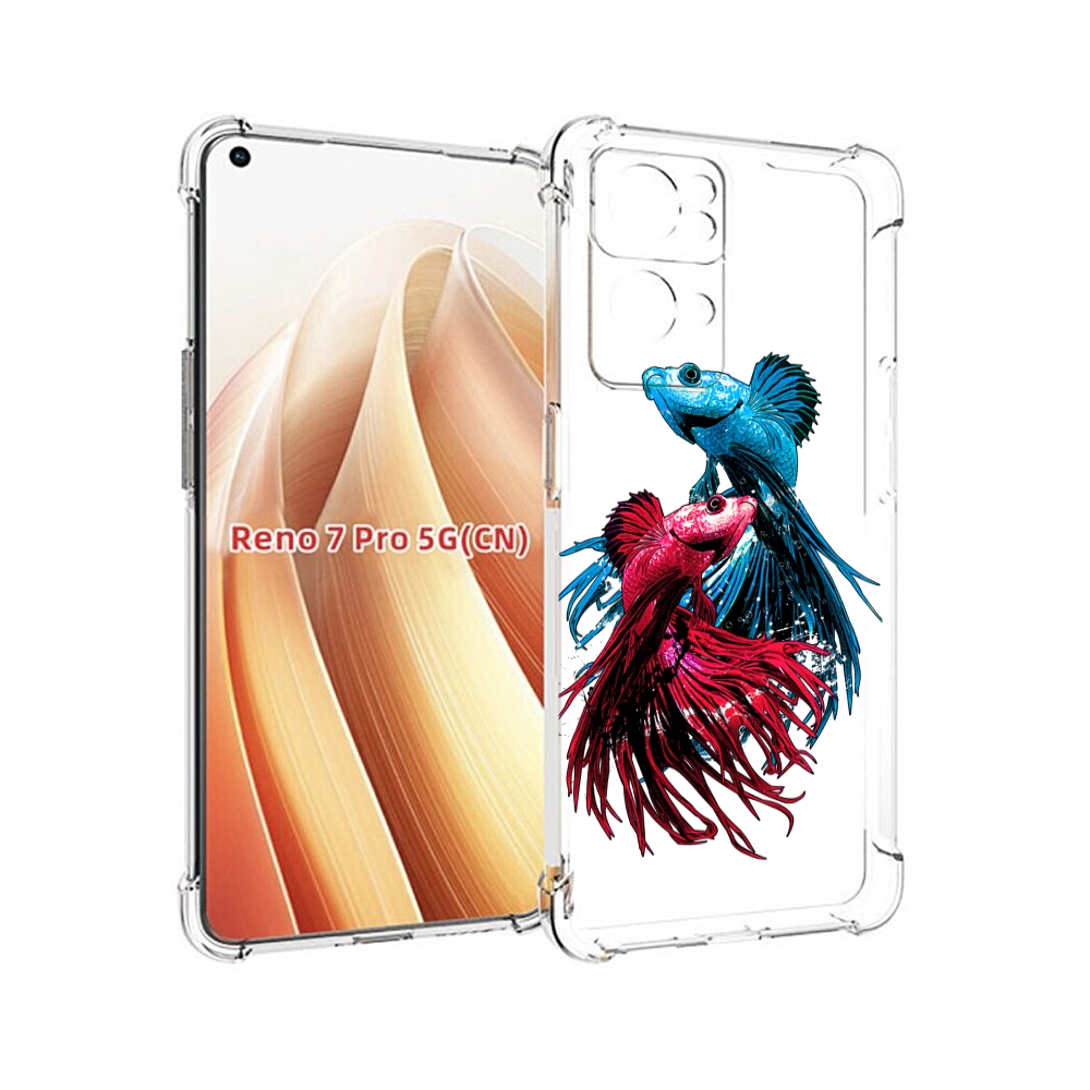 

Чехол MyPads рыбы петушки для OPPO Reno7 Pro 5G, Прозрачный, Tocco