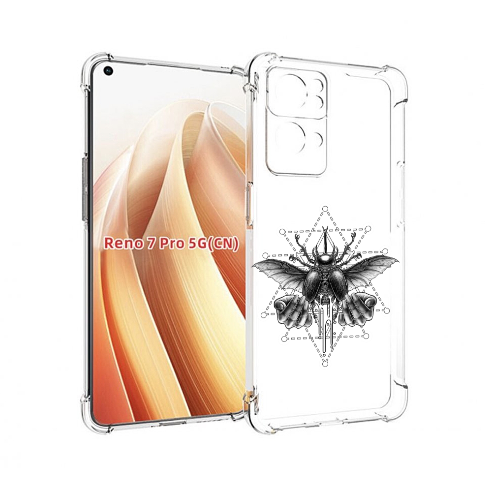 

Чехол MyPads скарабей для OPPO Reno7 Pro 5G, Прозрачный, Tocco