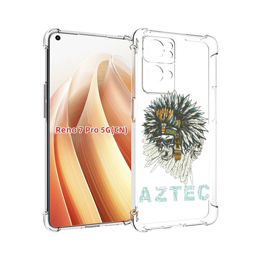 

Чехол MyPads скелет индеец для OPPO Reno7 Pro 5G, Прозрачный, Tocco