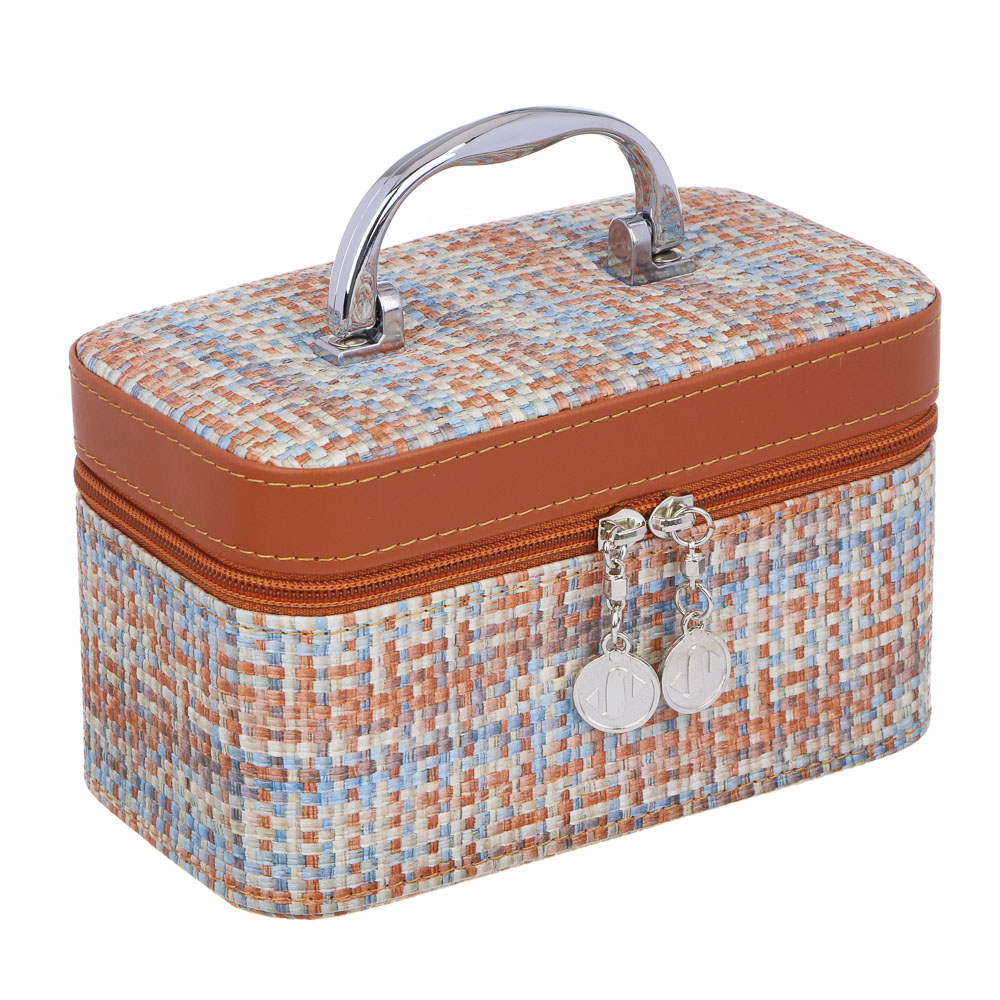 

Шкатулка для украшений 19x10,5x10,5 см оранжевая, Оранжевый