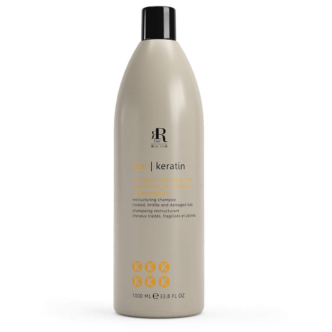 Кератиновый шампунь для укрепления волос Keratin Star Restructuring Shampoo RR Line 1000мл