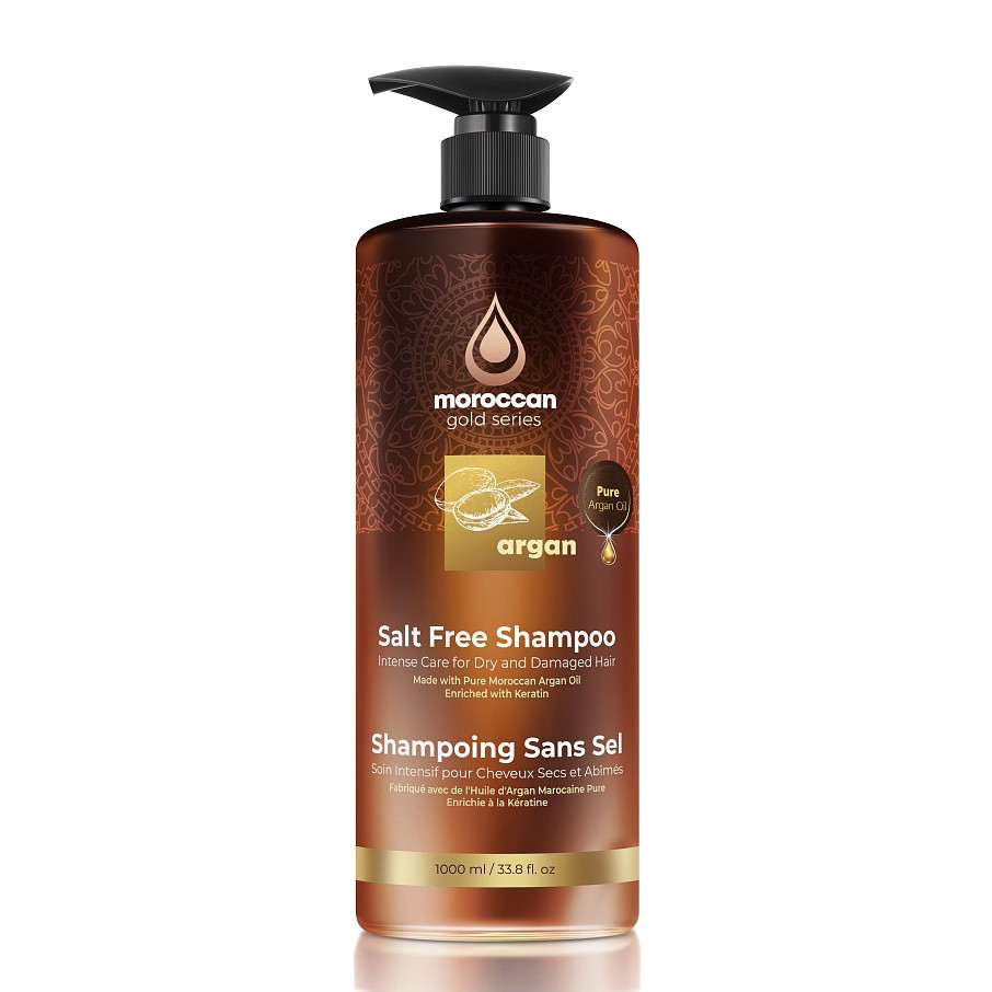 

Бессульфатный аргановый шампунь для волос Argan Shampoo Moroccan Gold Series 1000 мл