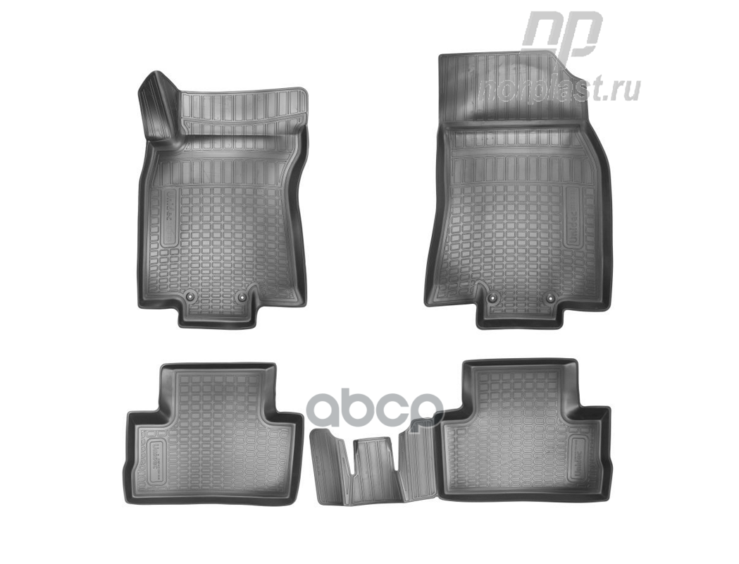 

Коврики салон. Nissan Qashqai (J11) 3D (2015) (российская сборка) черн полиурет компл