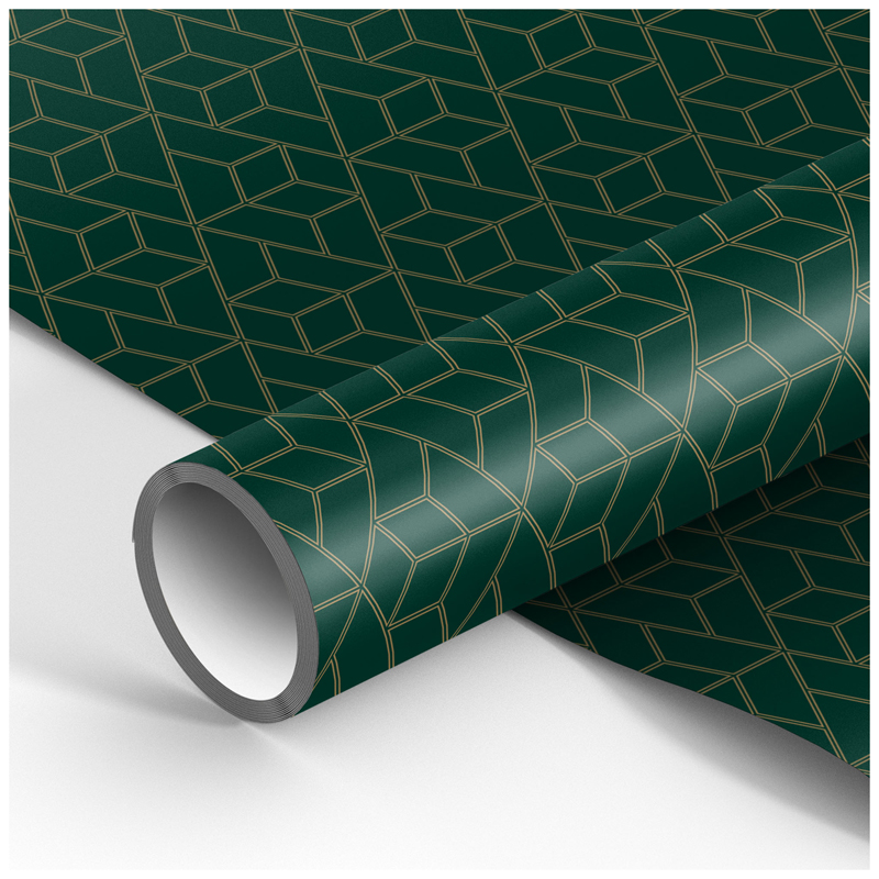 

Упаковочная бумага глянц. 70*100см, MESHU "Dark green", 90г/м2, Зеленый