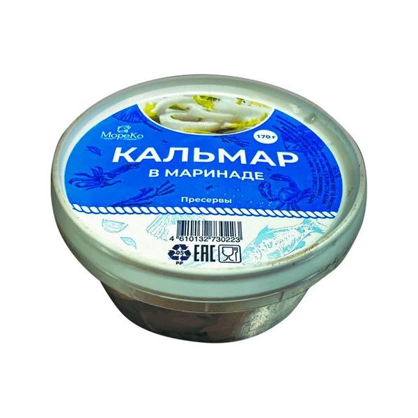 

Кальмар МореКо Кальмар в собственном соку 170 г
