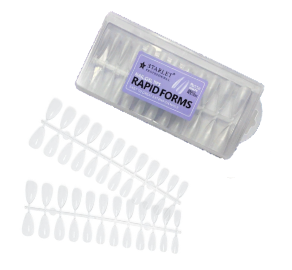 

Гелевые формы Starlet для наращивания ногтей Миндаль матовые, 240 шт., gel-tips-kley