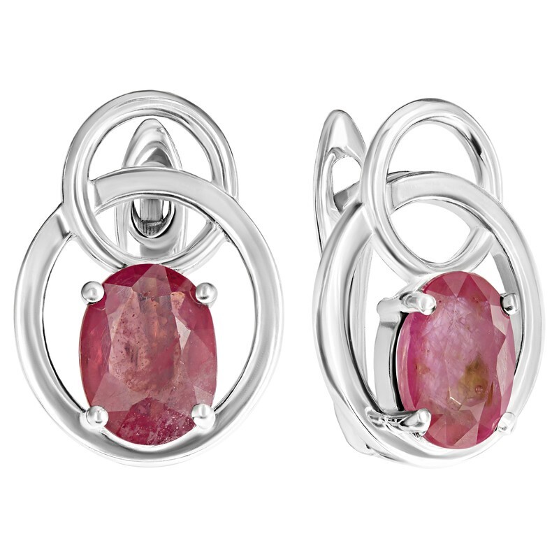 

Серьги из серебра с натуральным рубином LAZURIT-ONLINE 8393PD, 8393PD