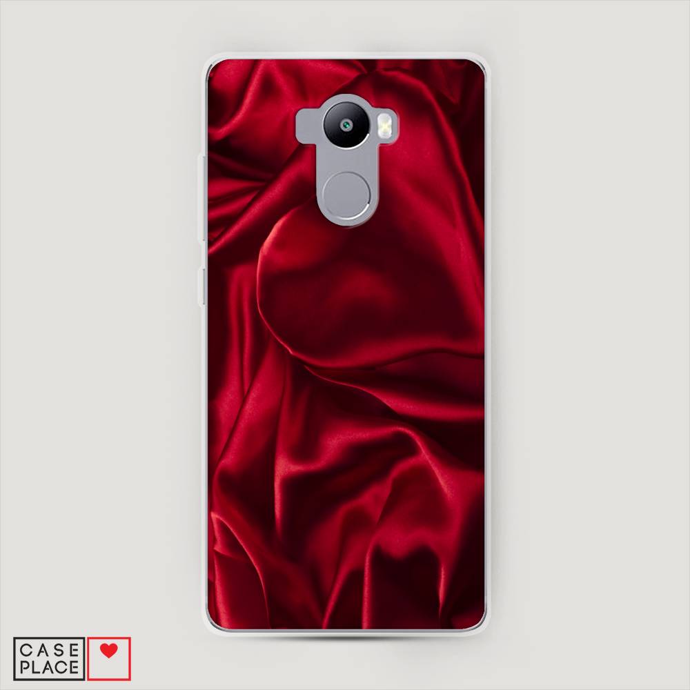 

Пластиковый чехол "Текстура красный шелк" на Xiaomi Redmi 4