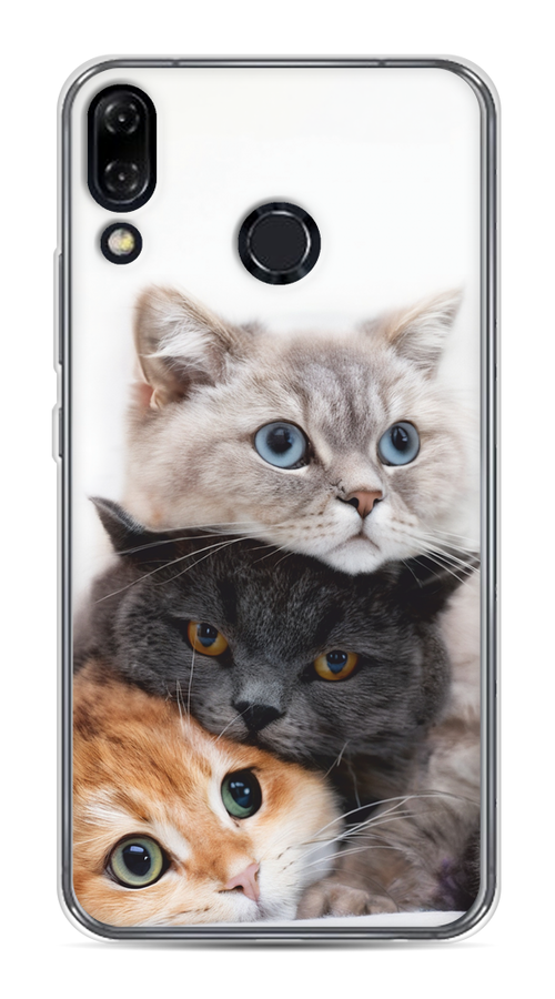

Чехол на Asus Zenfone 5 ZE620KL "Пушистые мордашки", Серый;черный;оранжевый, 43450-1