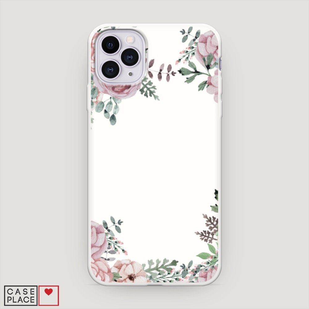 

Матовый силиконовый чехол "Нежные розы акварель" на Apple iPhone 11 Pro, 12357-1