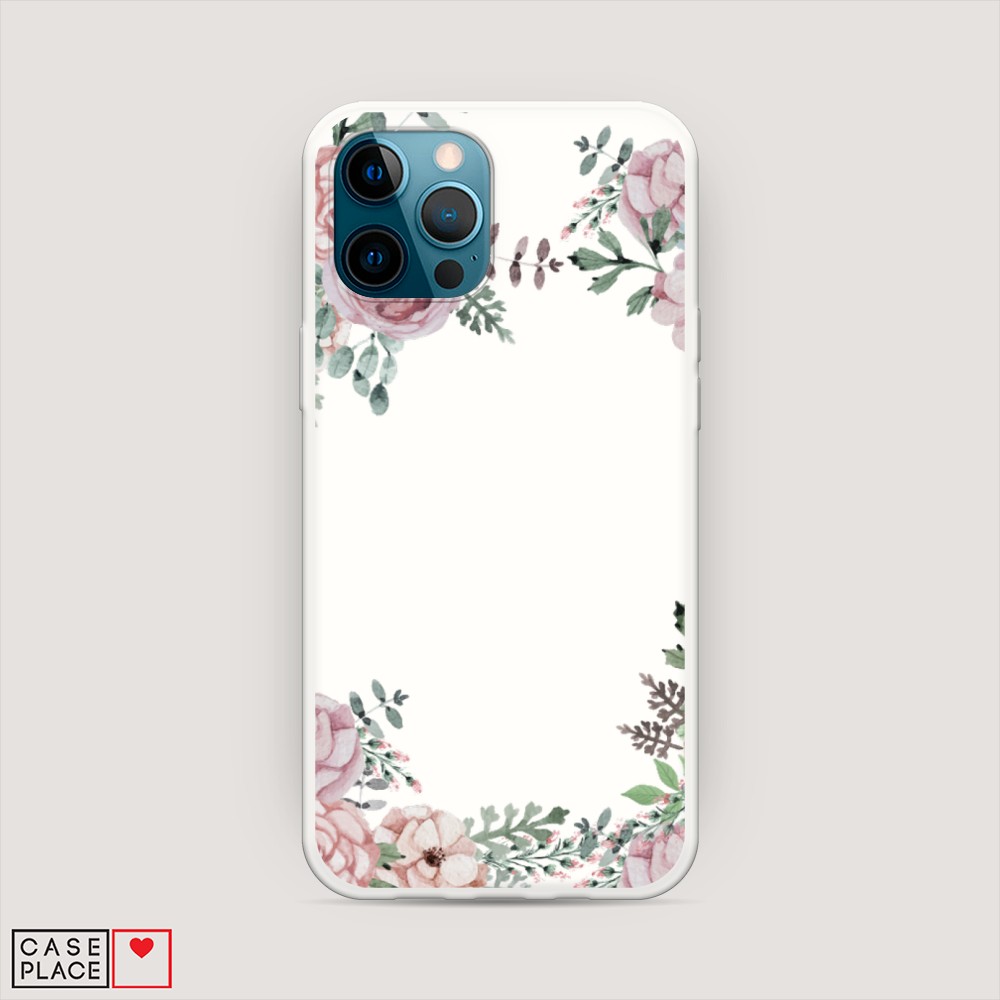 

Матовый силиконовый чехол "Нежные розы акварель" на Apple iPhone 12 Pro, 12857-1
