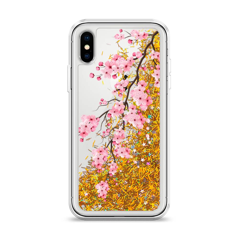 

Чехол Awog на Apple iPhone XS (10S) / Айфон XS (10S) "Розовая сакура", 11890-1