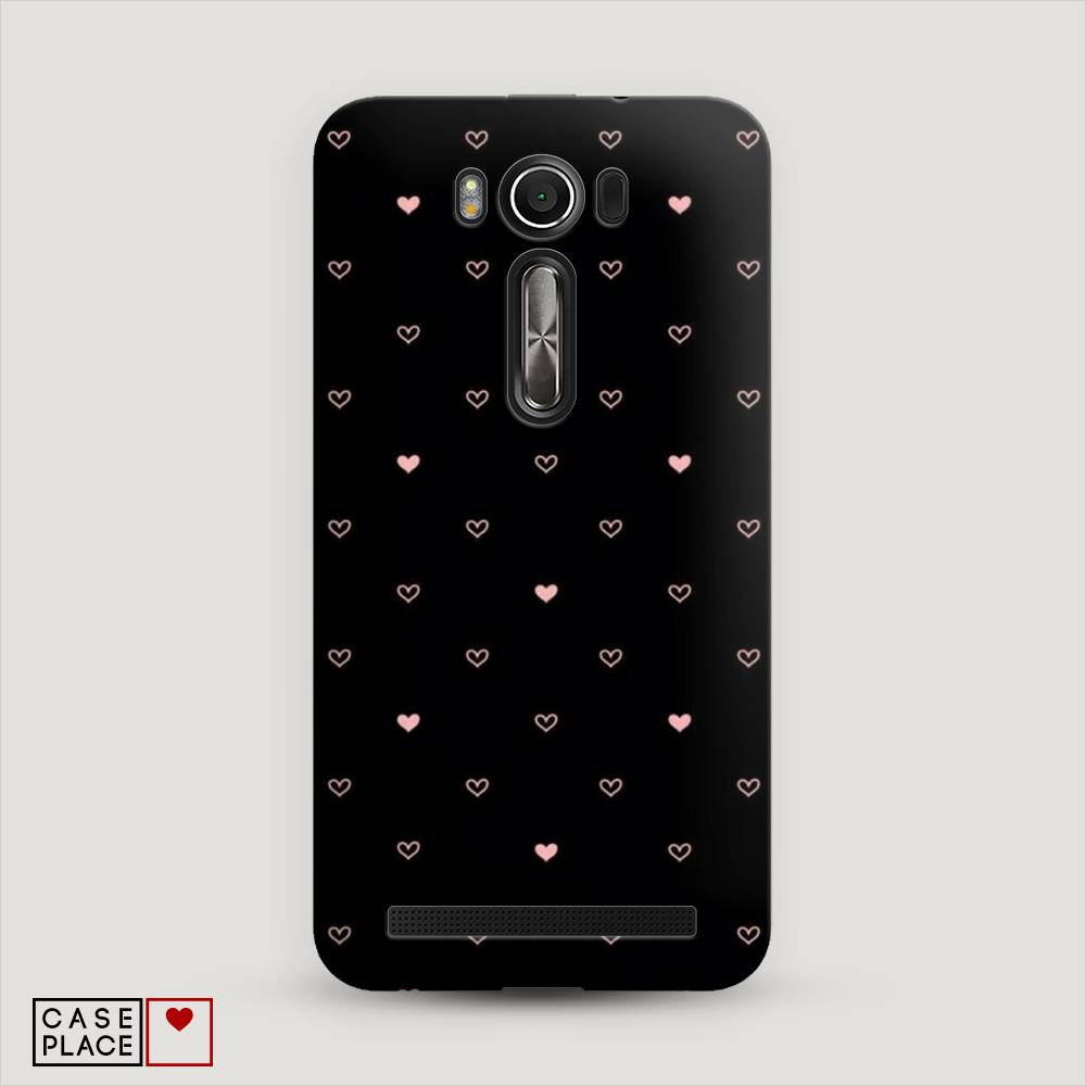 фото Чехол awog "черный фон и сердечки" для asus zenfone 2 laser ze500kl