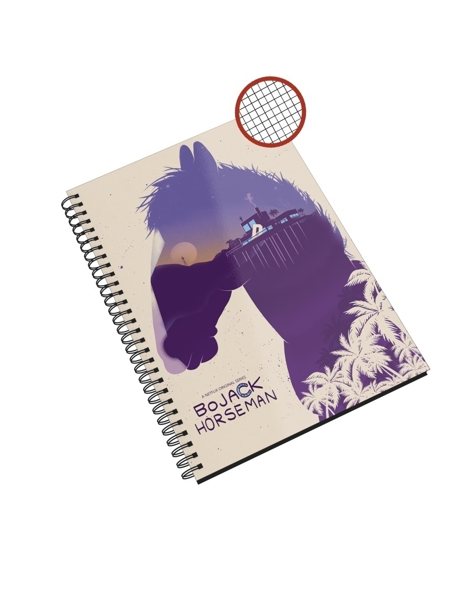 

Блокнот СувенирShop "BoJack Horseman/Конь БоДжек" NP-MUBH1-A4/2 A4 48 листов в клетку, NP-MUBH1-A4/2