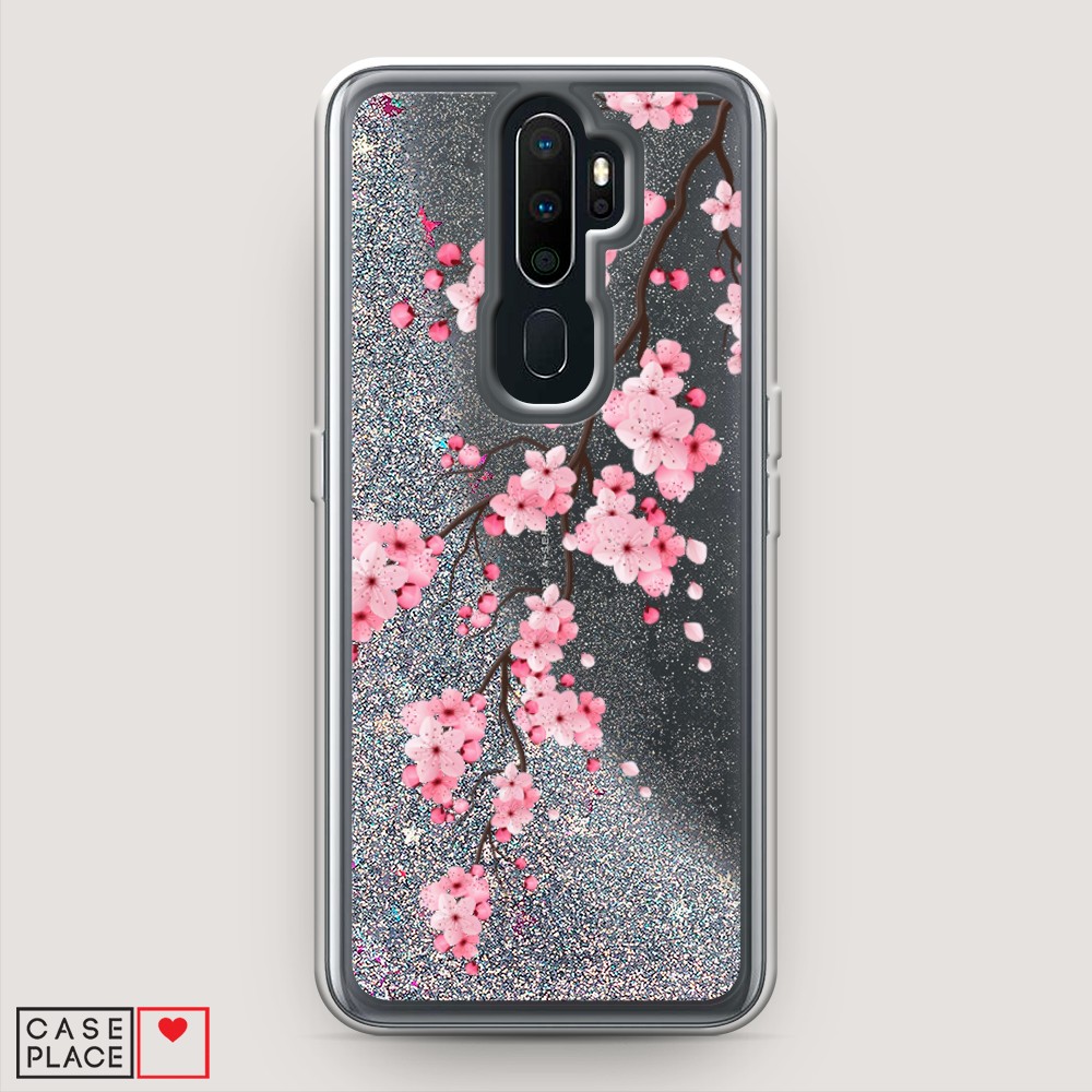 

Чехол Awog на Oppo A9 (2020) "Розовая сакура", Разноцветный, 251991-1