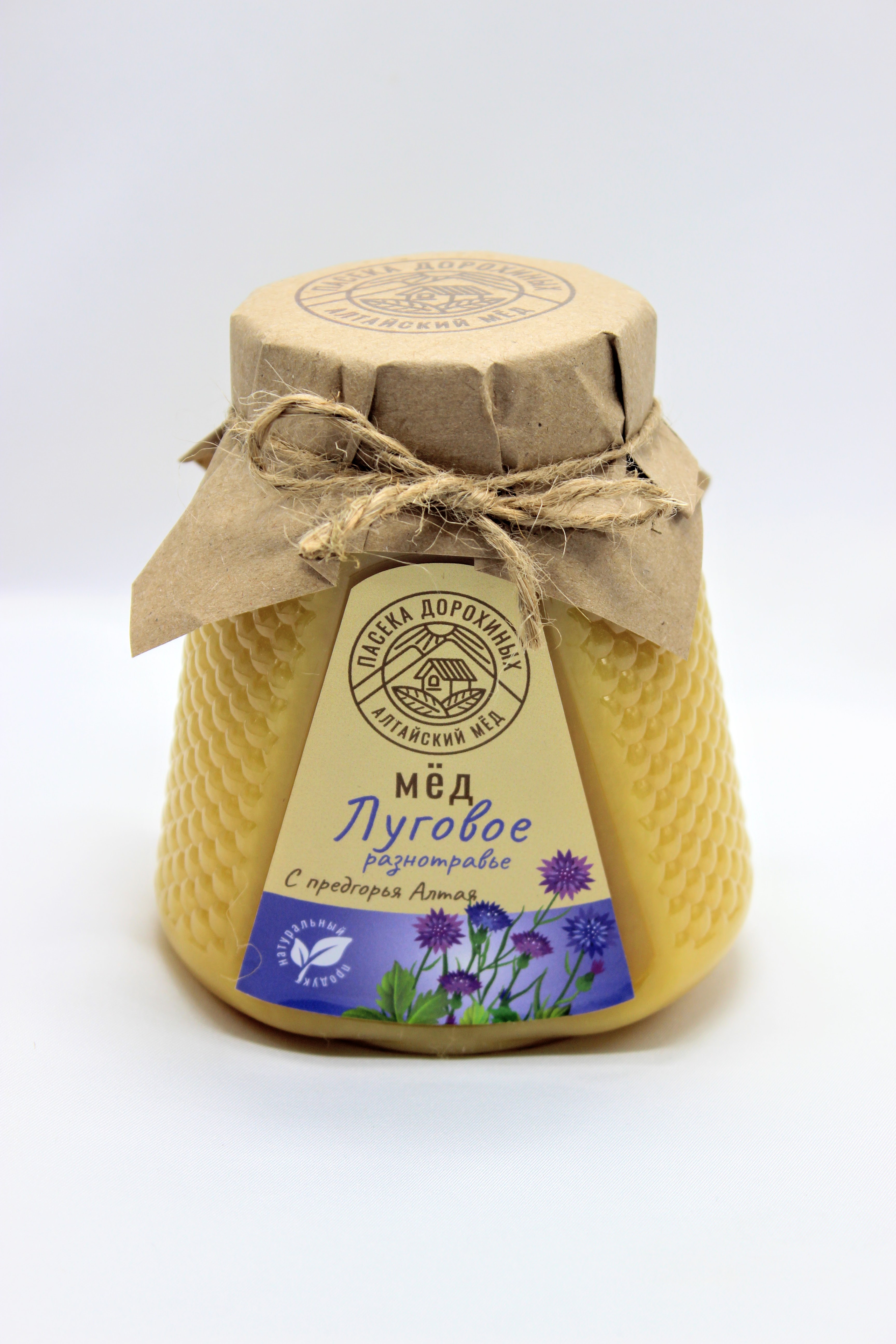 Мёд луговой натуральный Пасека Дорохиных Алтай, 750 г