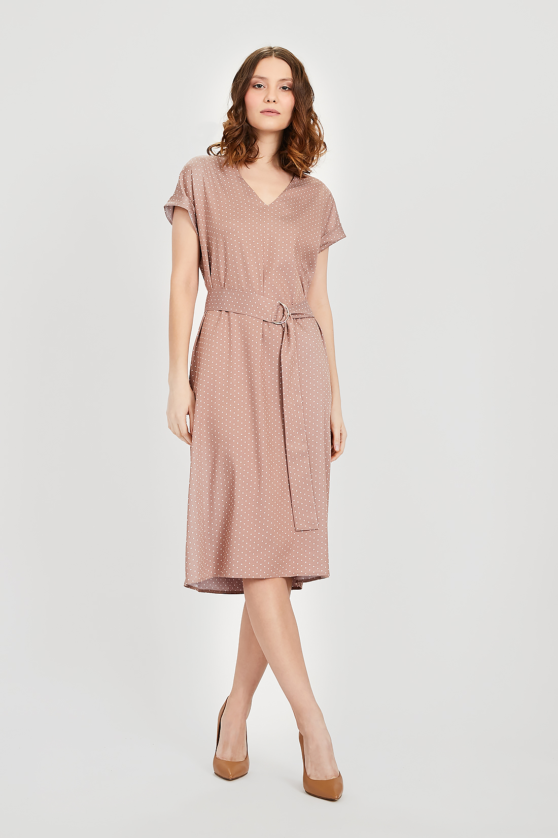 

Платье женское Baon B4522087 бежевое S, Бежевый, B4522087