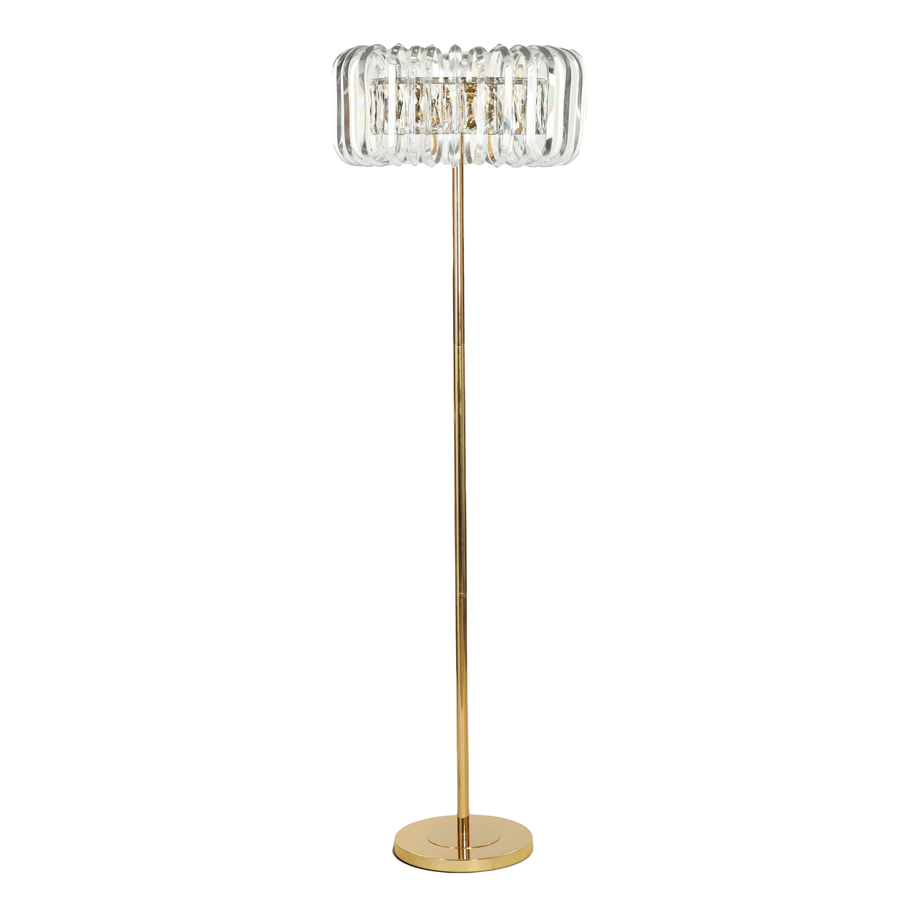

Торшер Zoyi Crystal ZY-8801FL E14 золотистый