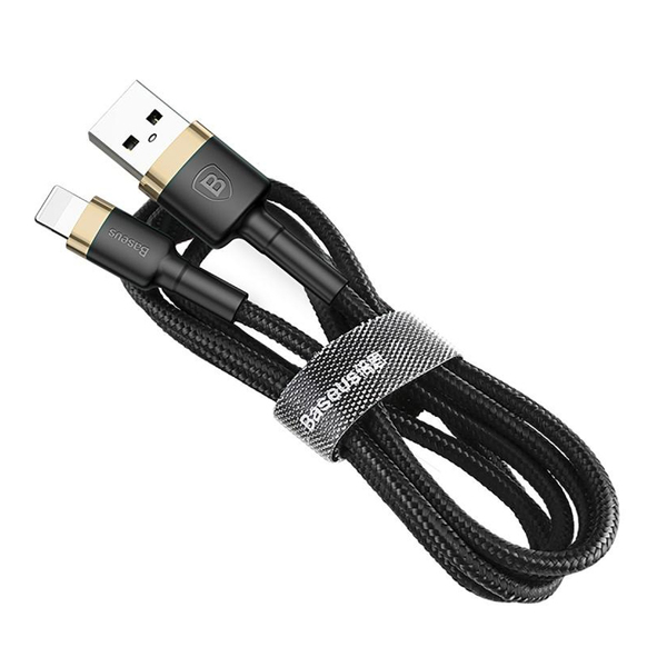 

Кабель USB Lightning 1M 2.4A CALKLF-BV1 (IS792395) 1 м золотистый, черный, Кабель USB Lightning 1M 2.4A Cafule Cable Baseus золото CALKLF-BV1 (IS792395)