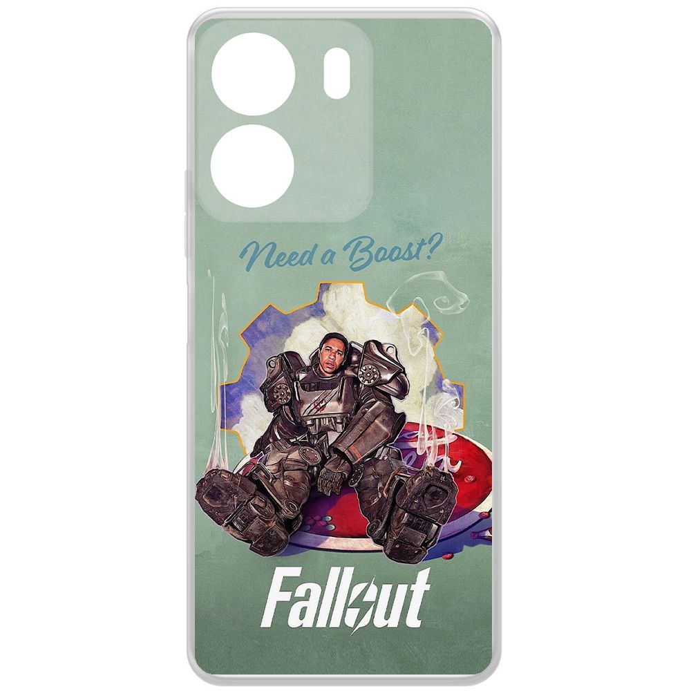 

Чехол-накладка Krutoff Clear Case Фоллаут (Fallout) - Нужно ускорение для Xiaomi Poco C65, Прозрачный