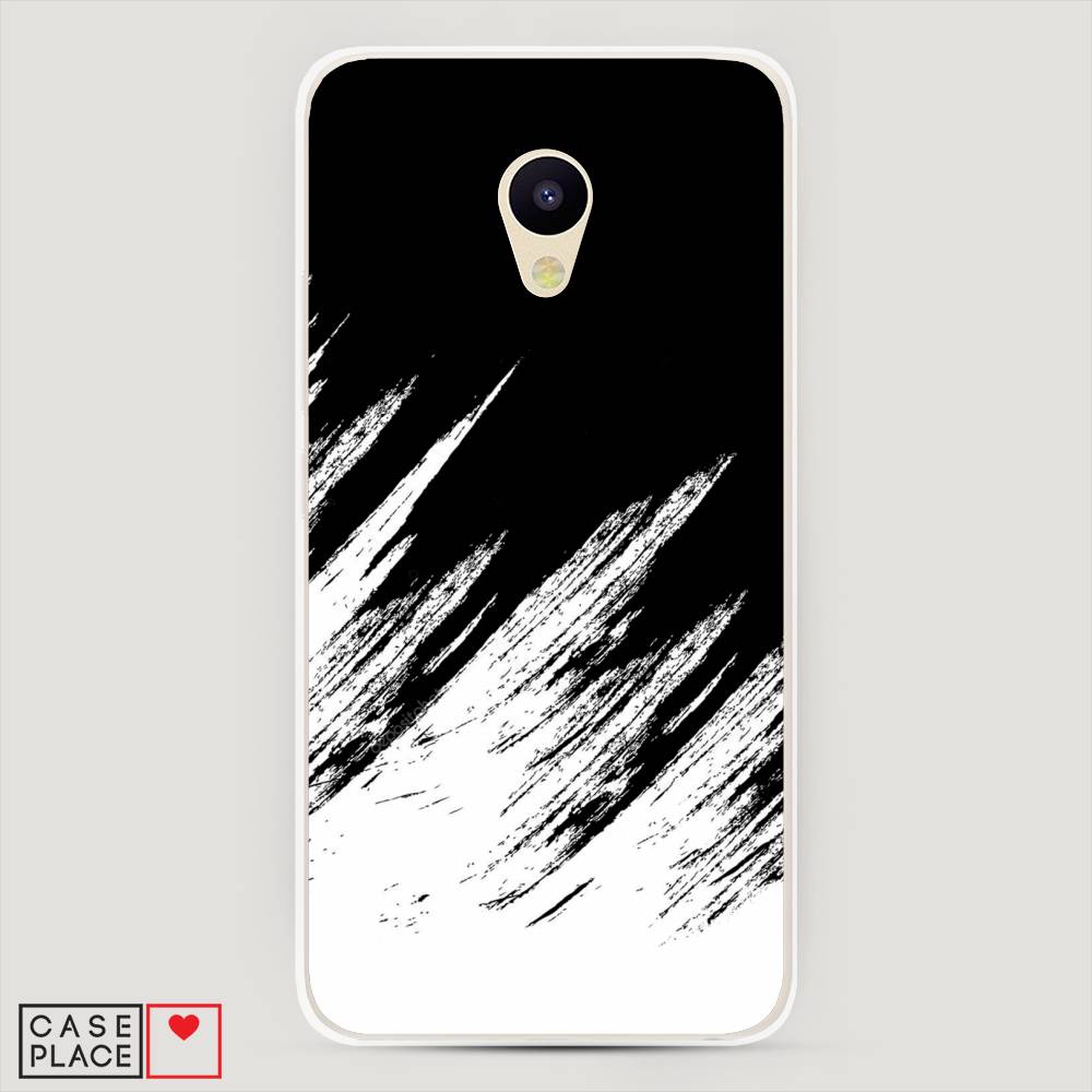 

Чехол Awog на Meizu M5 "Черно белые брызги", Черный;белый;бежевый, 70750-3