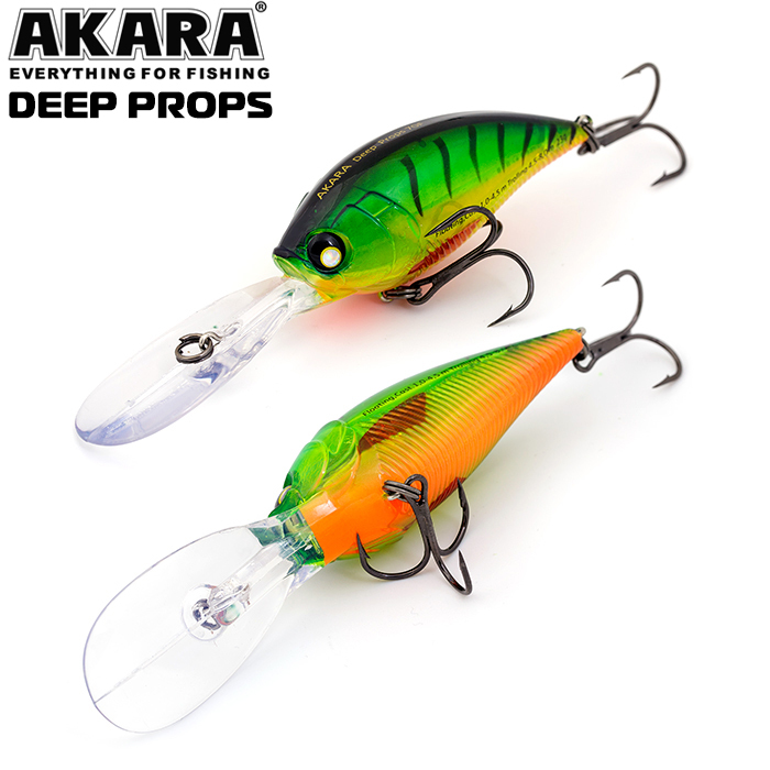 

Воблер Akara Deep Props 70F 23 гр 4/5 oz 2,8 in A46, Разноцветный, Deep Props