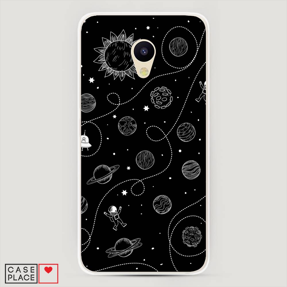 

Чехол Awog на Meizu M5 "В невесомости", Бежевый, 70750-4