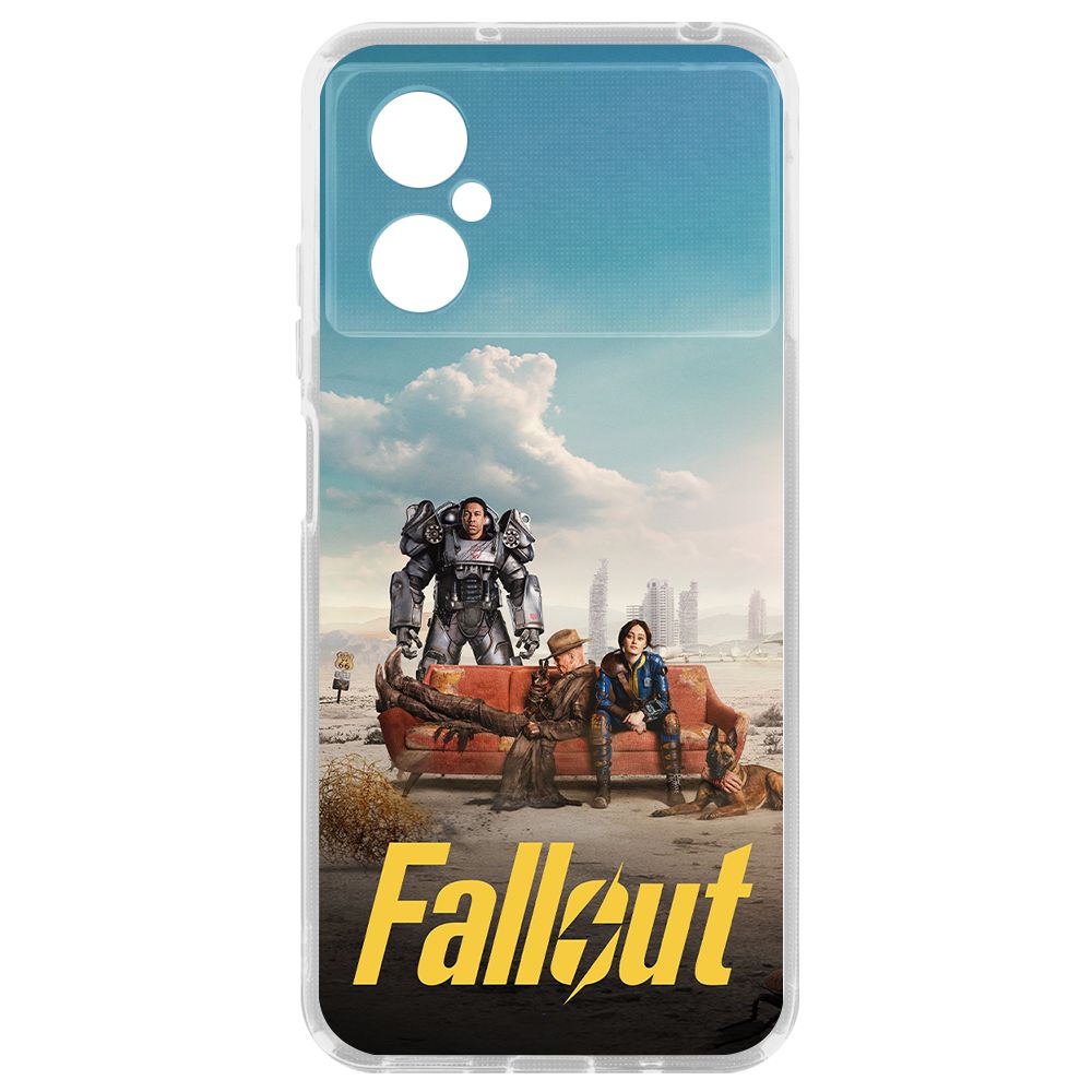 

Чехол-накладка Krutoff Clear Case Фоллаут (Fallout) - Постер для Xiaomi Poco M4 5G, Прозрачный