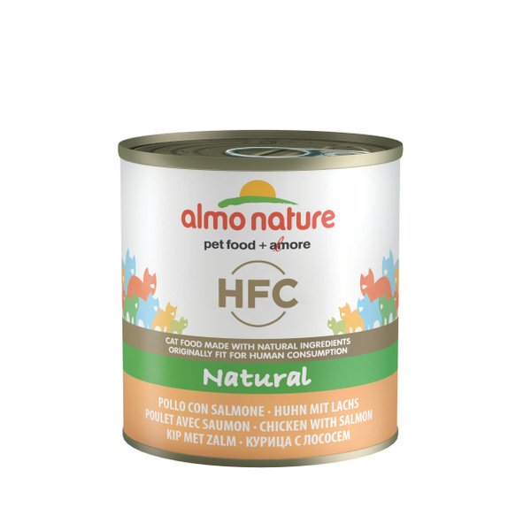 Консервы для кошек Almo Nature HFC Natural, лосось и курица, 280г