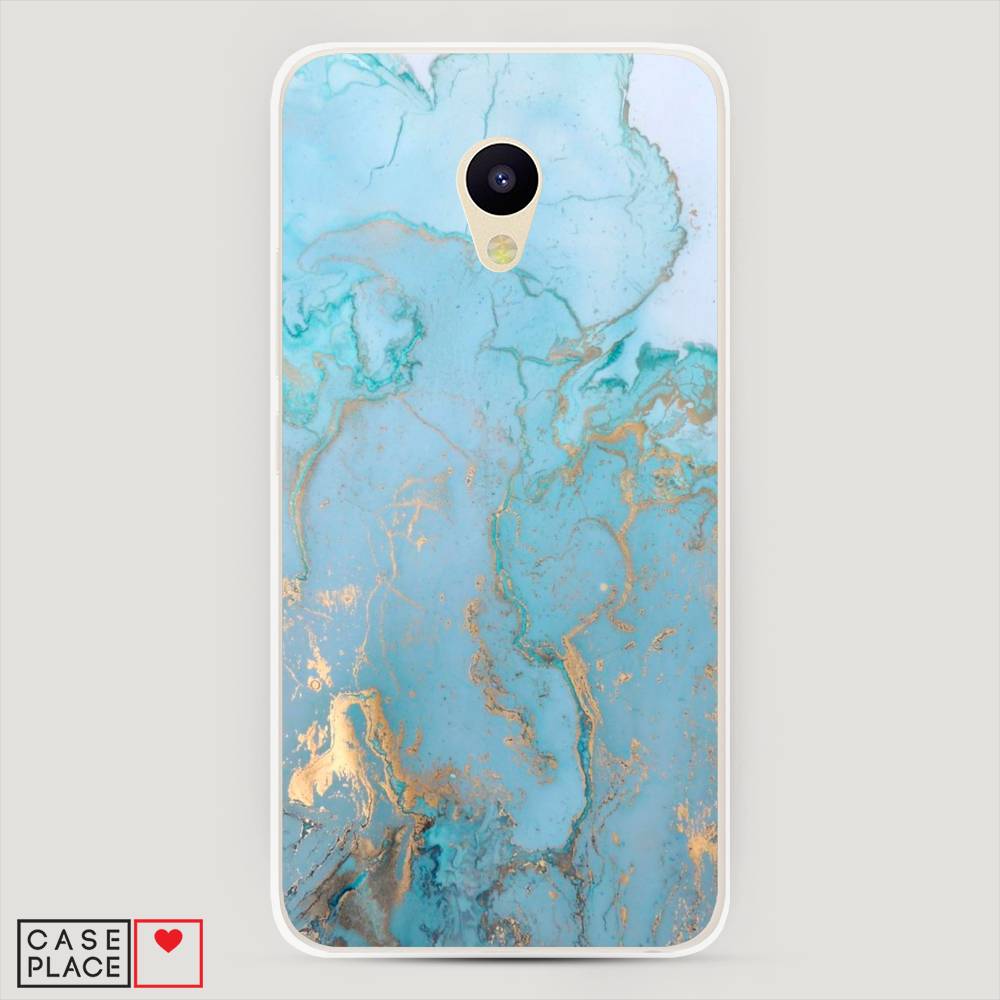 

Чехол Awog на Meizu M5 "Голубой мрамор рисунок", 70750-3