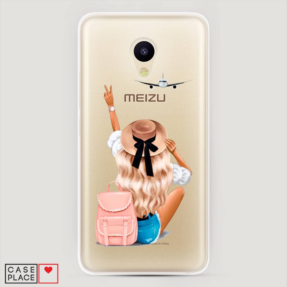 

Чехол Awog на Meizu M5 "Автостопом самолетом", Бежевый;розовый;голубой, 70750-7