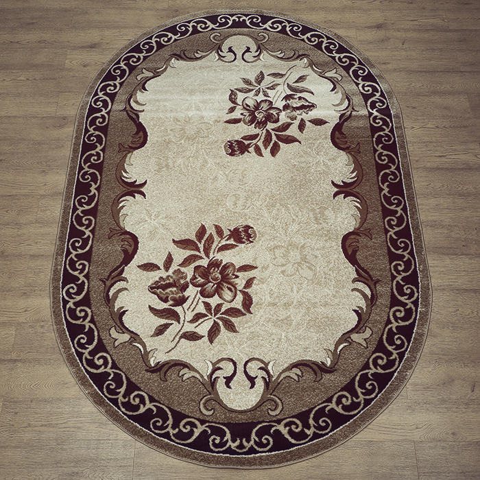 

Ковёр Kitroom Круиз 80х150 овальный бежевый 22321