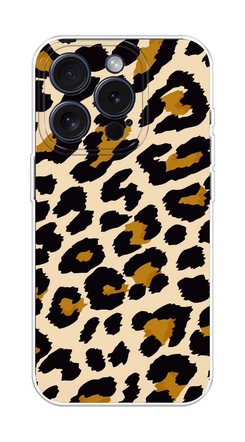 

Чехол Homey на Apple iPhone 15 Pro "Леопардовый узор мелкий", Коричневый;черный;бежевый, 15750-1