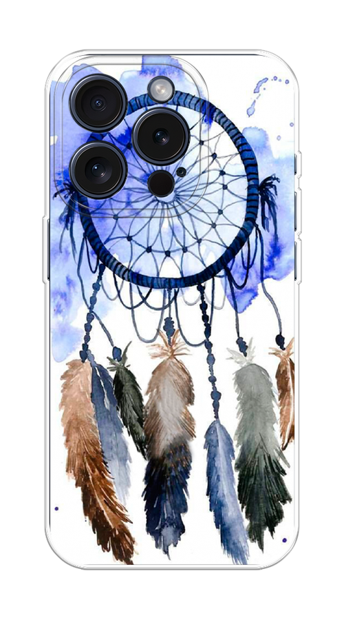

Чехол Homey на Apple iPhone 15 Pro "Ловец снов 1", Коричневый;синий, 15750-1