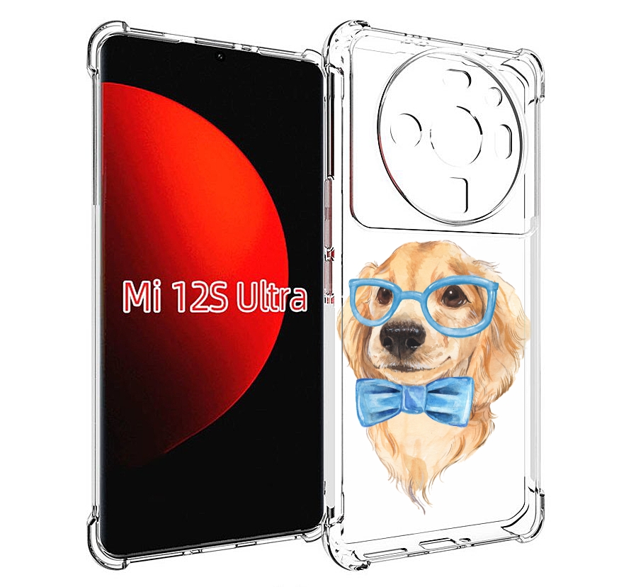 

Чехол MyPads Собака интеллигент для Xiaomi 12S Ultra, Прозрачный, Tocco