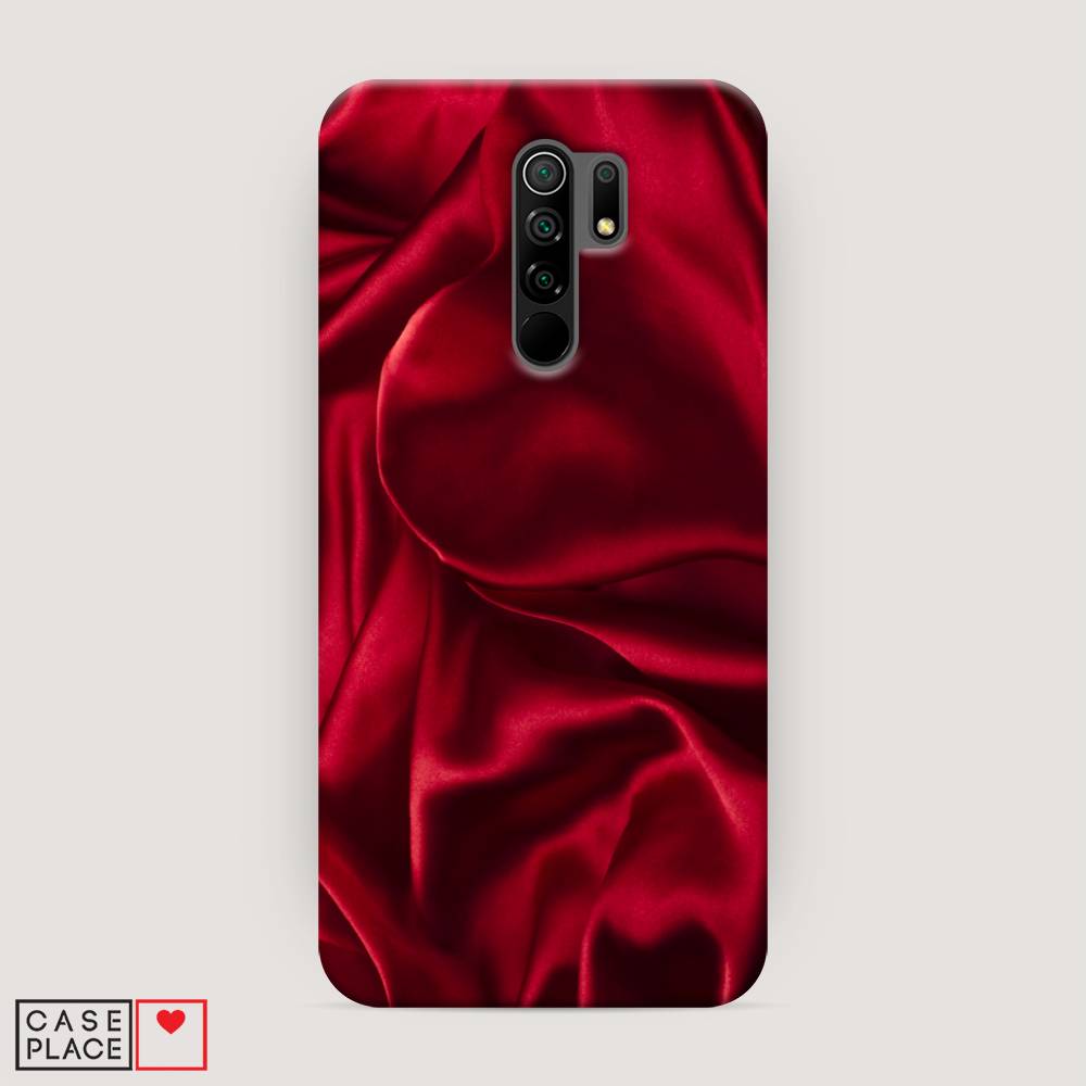 

Пластиковый чехол "Текстура красный шелк" на Xiaomi Redmi 9, 38320-2