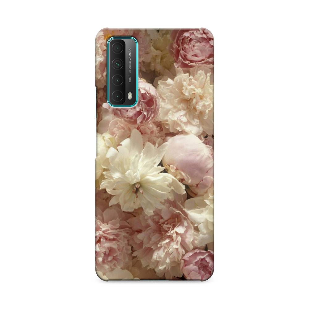 фото Чехол awog "пионы светлые" для huawei p smart 2021