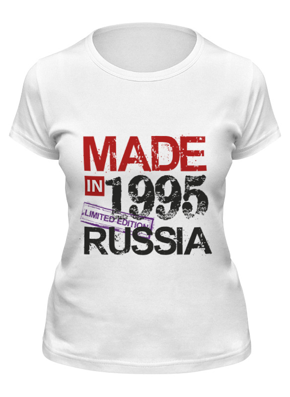 

Футболка женская Printio 1995 год рождения белая 2XL, Белый, 1995 год рождения