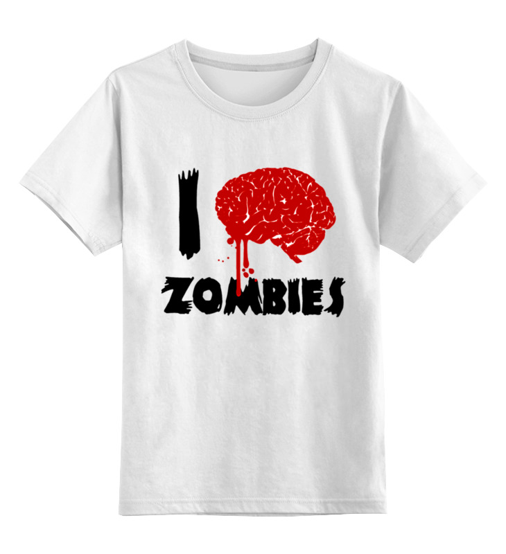 

Футболка детская Printio I love zombies цв. белый р. 164, I love zombies