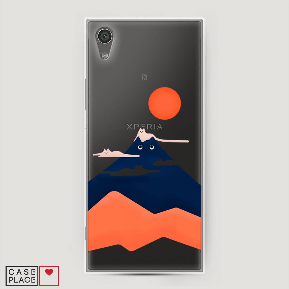 

Чехол на Sony Xperia L1 "Кот-гора", Черный;оранжевый, 52550-4