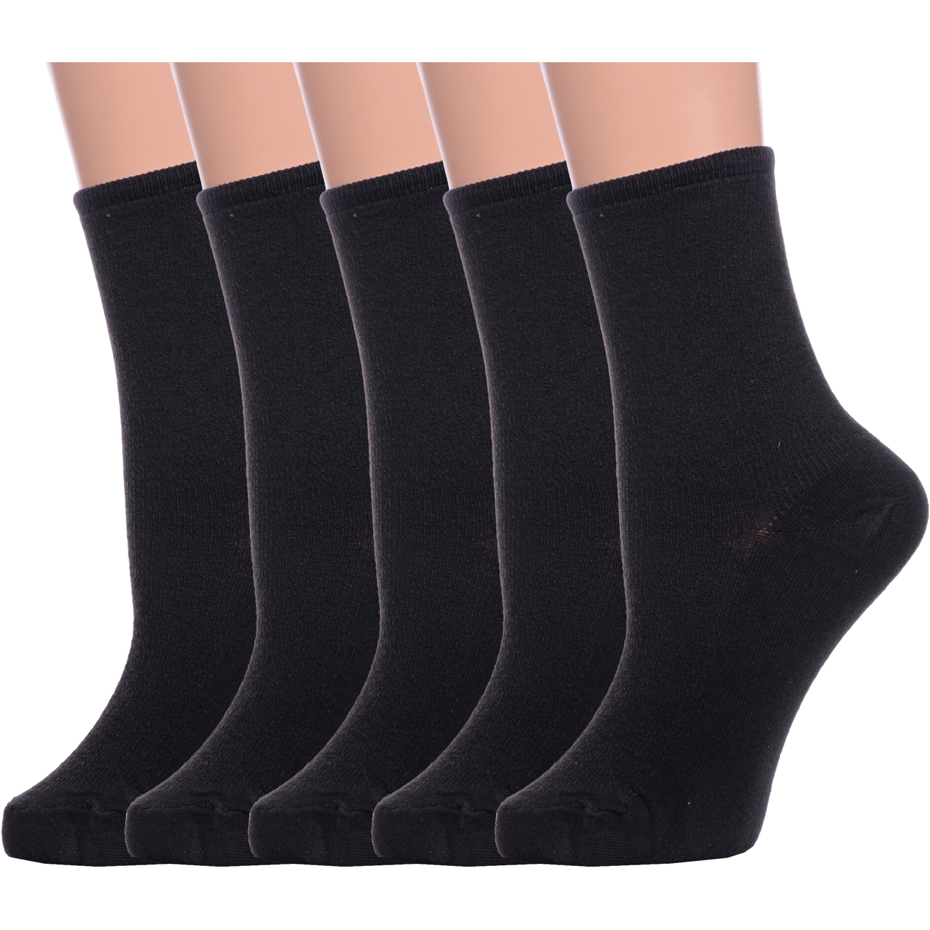 Комплект носков женских Альтаир 5-М198 черных 23 5 пар