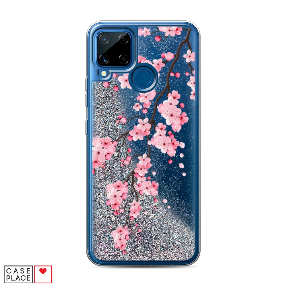 

Чехол Awog на Realme C15 "Розовая сакура", Разноцветный, 255091-1