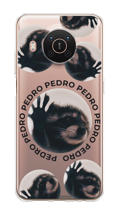 

Чехол на Nokia X20/X10 "Pedro енот", Черный;бежевый;прозрачный, 124250-1
