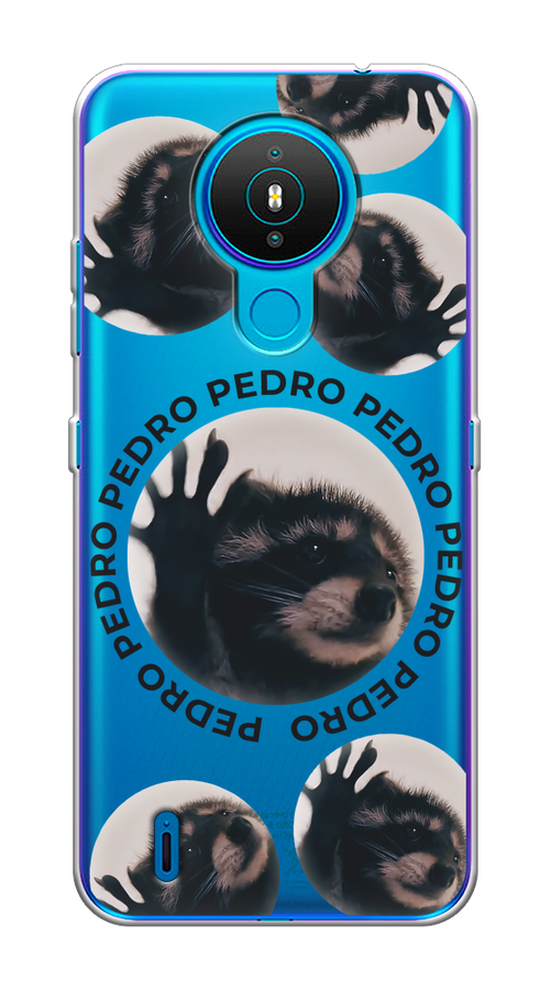 

Чехол на Nokia 1.4 "Pedro енот", Черный;бежевый;прозрачный, 124550-1