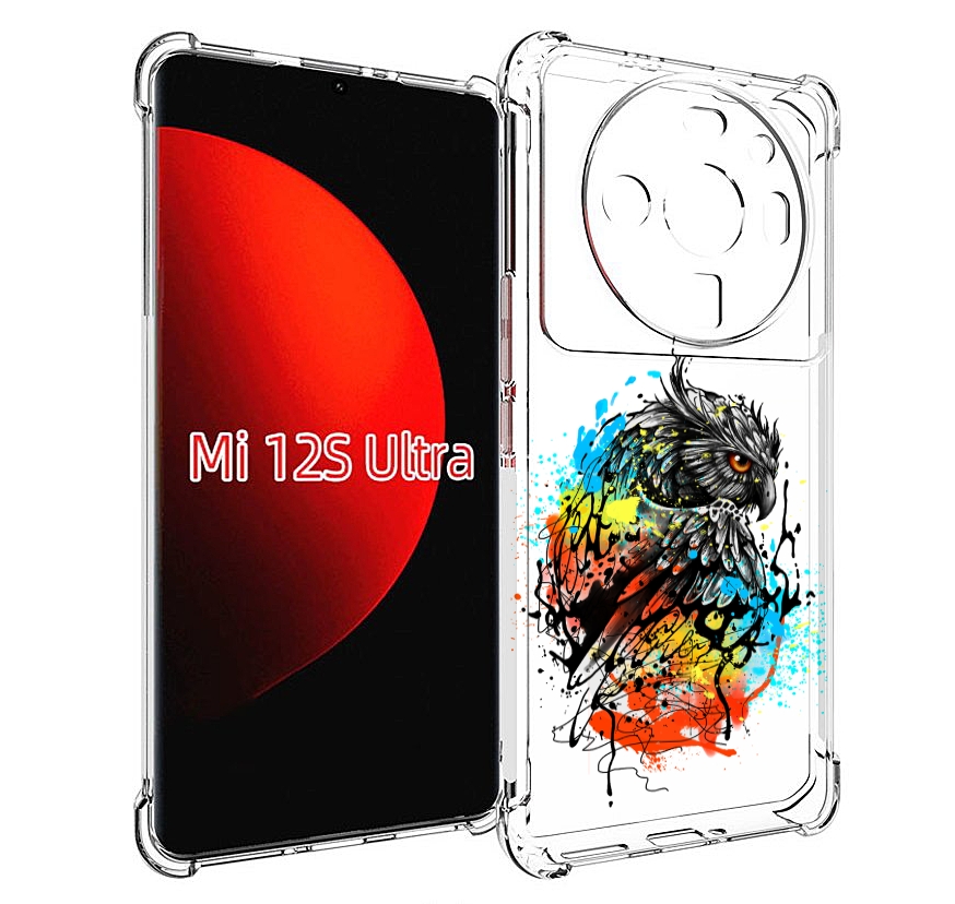 

Чехол MyPads Творческая сова для Xiaomi 12S Ultra, Прозрачный, Tocco