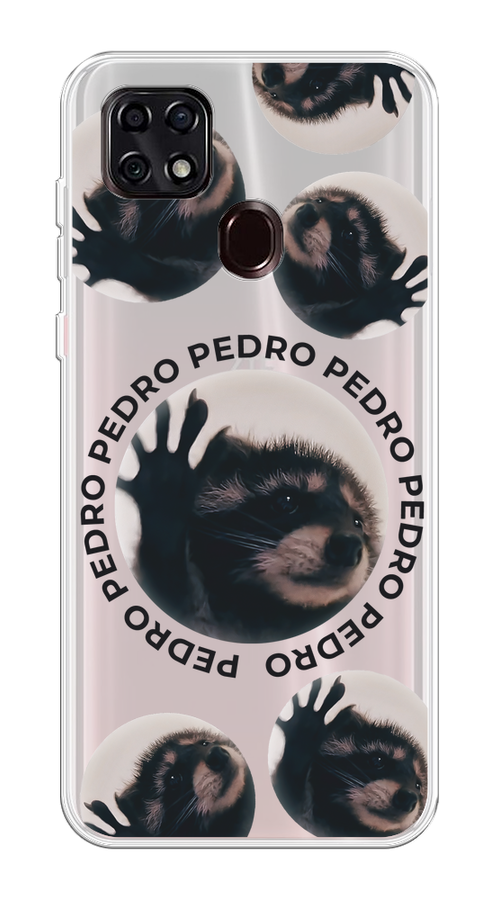 

Чехол на ZTE Blade 20 Smart "Pedro енот", Черный;бежевый;прозрачный, 133550-1
