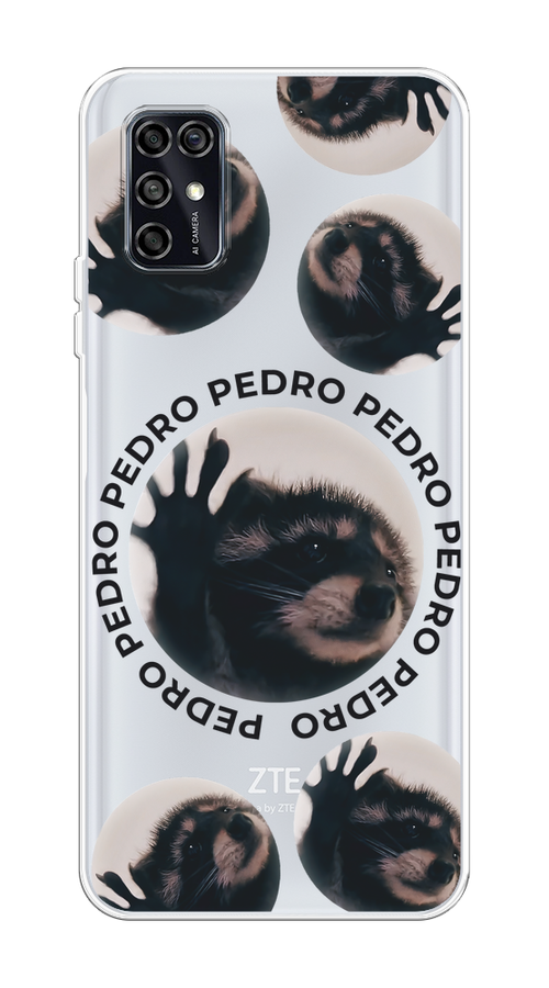 

Чехол на ZTE Blade V2020 Smart "Pedro енот", Черный;бежевый;прозрачный, 133850-1