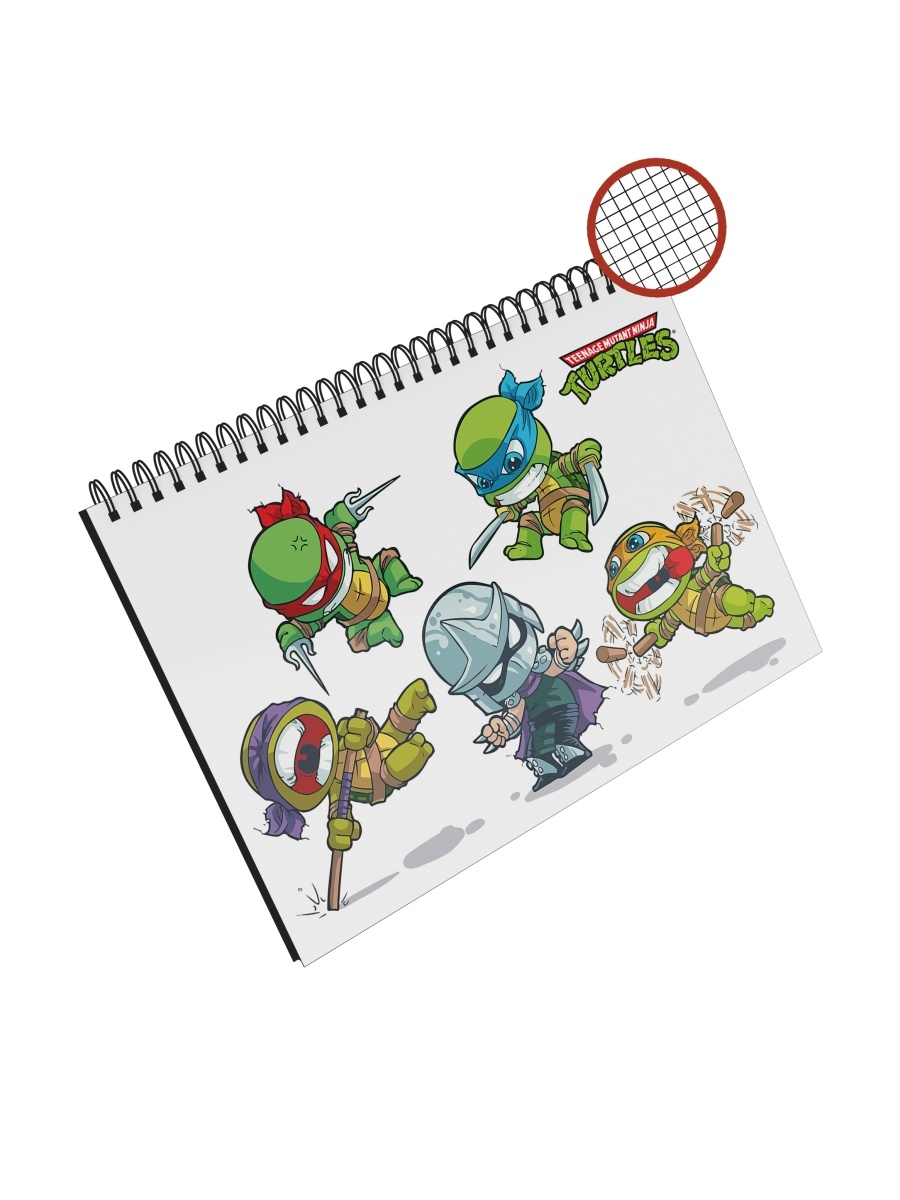 

Блокнот СувенирShop "Черепашки ниндзя/TMNT" NP-MUTN11-A5/2 A5 48 листов в клетку, NP-MUTN11-A5/2